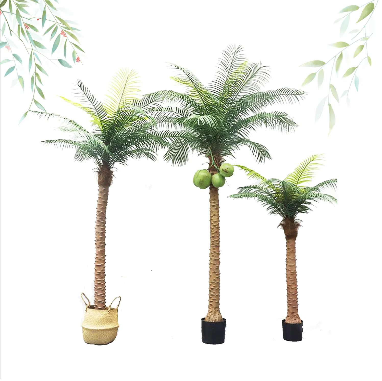 Künstliche Pflanzen Kokosnussbaum für Heimdekoration Raumpflanzen für Wohnzimmerdekoration mit hochwertiger Fabrik Großhandel