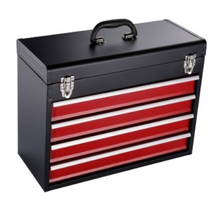 专业重型不锈钢工具箱多用途金属车间使用带提手 - Product Image 1
