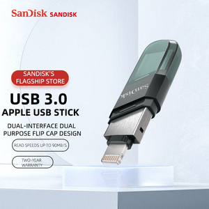 Sandisk pendrive usb bellek sürücüler SDIX90N iXpand 128GB 256gb USB 3.1 OTG flash Disk ile bir yıldırım portu - Product Image 4