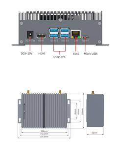 OEM ODM Jetson Orin Nano 5*USB3.2 40TOPS 8GB Edge <strong>Computing</strong> Box AI Gateway for Industrial Edge AI <strong>Systems</strong> Wide Temp Rich I/O - Product Image 1