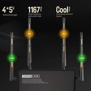 TOTOLINK เราเตอร์ไร้สายเราเตอร์ WiFi AC1200 A3700R กิกะบิตพร้อมคลื่น2 1167Mbps MU-MIMO 4 * 5dBi เสาอากาศสัญญาณซุปเปอร์สำหรับใช้ในบ้าน - Product Image 2