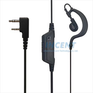 Walkie Talkie Earpiece with Mic G Shape 2 Pin Adjustable Volume Headset Compatible with <strong>Retevis</strong> H-777 RT22 <strong>RT21</strong> 2 Way Radio - Product Image 2