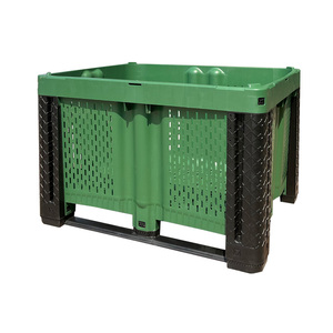 1200x1000mm Warehousing and Freight Equipment Shelf <strong>Logistics</strong> Stackable Plastic Pallet Boxes Can Be <strong>Nested</strong> with Drum <strong>Containers</strong> - Product Image 1