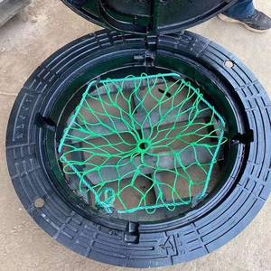 Cubierta de pozo de alcantarillado en forma redonda, HDPE, red anticaída, cubierta de seguridad para alcantarillado - Product Image 1