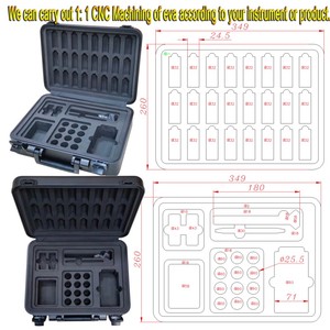 定制铝工具箱铝金属硬盒工具箱工具组织者设备箱 - Product Image 2