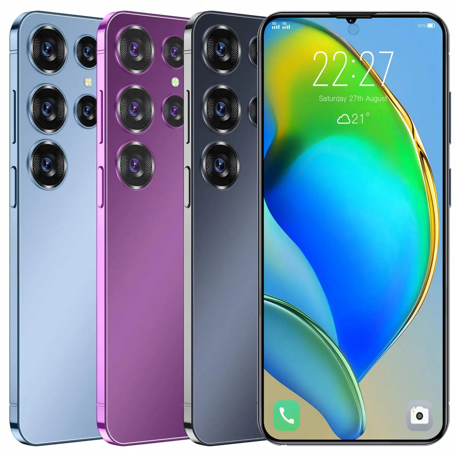 New thương hiệu gốc S24 Ultra 16GB + 1TB 48mp + 100mp 7.3 inch 5 gam điện thoại di động điện thoại thông minh 6000mAh pin Android điện thoại di động