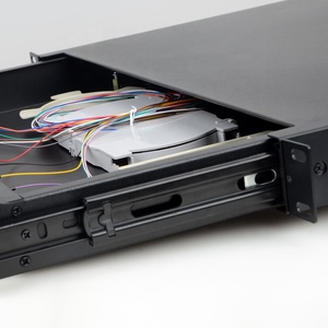 1U 19 ''Carga completa 12 puertos ST FC 12 núcleos Tipo de cajón Panel de conexión de fibra óptica Tipo deslizante Caja de terminales de montaje en rack Alta óptica - Product Image 4