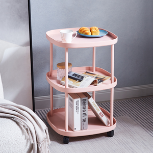 รถเข็นพลาสติก PP มีล้อสำหรับใช้ในบ้านสีสวย - Product Image 2