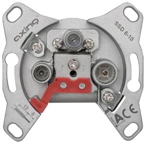 SAT-Antennen buchse, durch Steckdose, 10 ± 1,5 dB/TV, <3,0/<2,0 dB/SAT/TV (9019778069) - Product Image 1