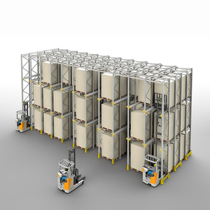 Estante de palés VNA de 5 capas de servicio pesado, sistema de estantería de entrada con estantería de metal duradero para almacenamiento en almacén - Product Image 1