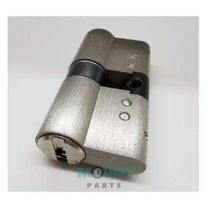Cilindro de cerradura de puerta de latón con llave, cabezal doble cromado de 45mm con llaves de ordenador, cilindro de cerradura de mortaja de seguridad segura - Product Image 5
