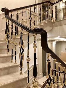 עיצוב מודרני מעקה דק מתכת מקורה למרפסת ומדרגות גבוהה יישום מלון איכותי התקנה קלה - Product Image 4