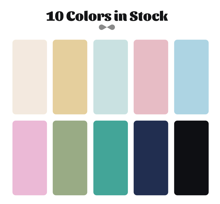 couleur en stock