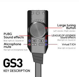 <strong>USB</strong> Sound Card, External Stereo Sound Card with Volume Control, <strong>USB</strong> to 3.5mm Jack <strong>Audio</strong> Adapter - Product Image 4