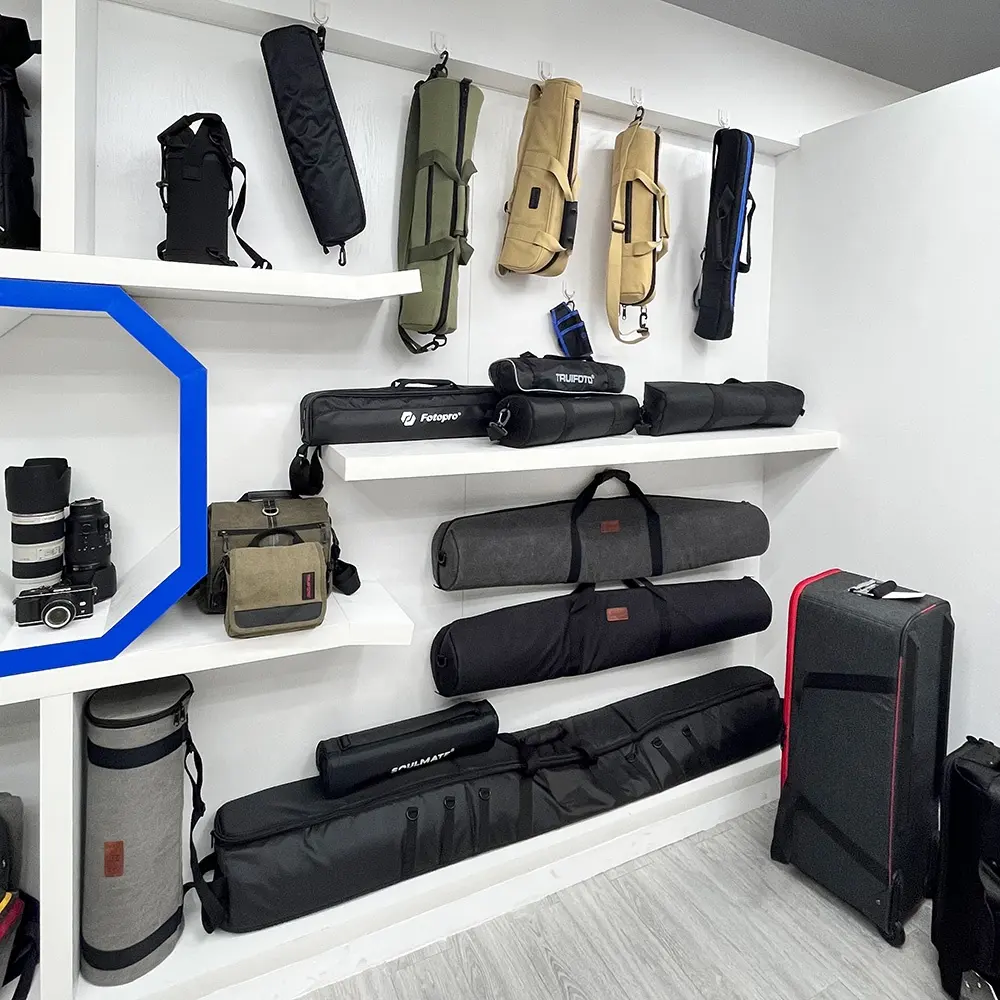대용량 1680D 나일론 방수 휴대용 핸들 어깨 스트랩 휴대 카메라 삼각대 스탠드 가방