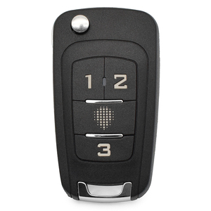 Chevistar Flip chiave auto Fix codice 433Mhz telecomando 4 pulsanti per allarmi auto C-hevrolet con logo - Product Image 1