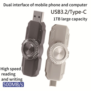 Toptan 256GB 1TB yüksek hızlı USB 3.1 tip-c katı hal U Disk yeni Metal USB Pendrive - Product Image 6