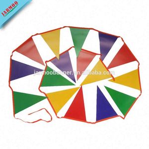 Banderas publicitarias banderines de plástico personalizados Colgando Forma única 30 'Cuerdas de banderines personalizadas - Product Image 4