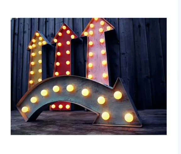 Marquee Directional Sign Wholesale Chapiteau de haute qualité Grand numéro Led avec lumières Numéro de chapiteau lumineux personnalisé 3ft 4ft 5ft