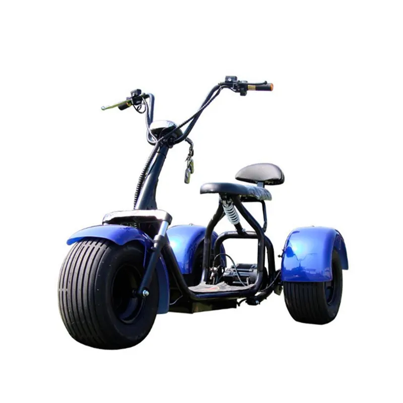 Utimized-patinete eléctrico de tres ruedas citycoco, scooter de neumático ancho de 2000W