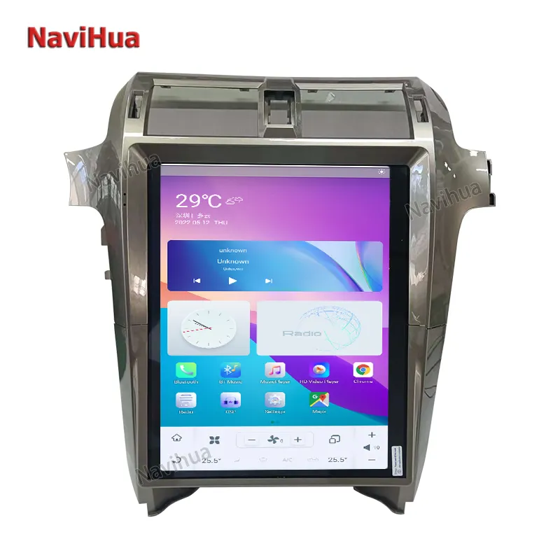 Navihua شاشة لمس 15 بوصة مشغل أندرويد صوت ملاحة GPS ستيريو راديو سيارة فيديو لكزس GX460-way
