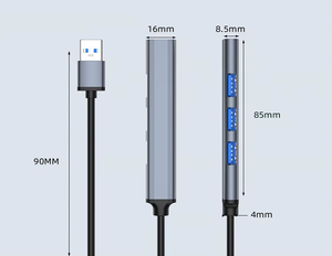 TKT 4合1多分离器USB 3.0集线器坞站2.0 4端口OTG适配器HDMI接口笔记本电脑专业版电脑手机 - Product Image 6