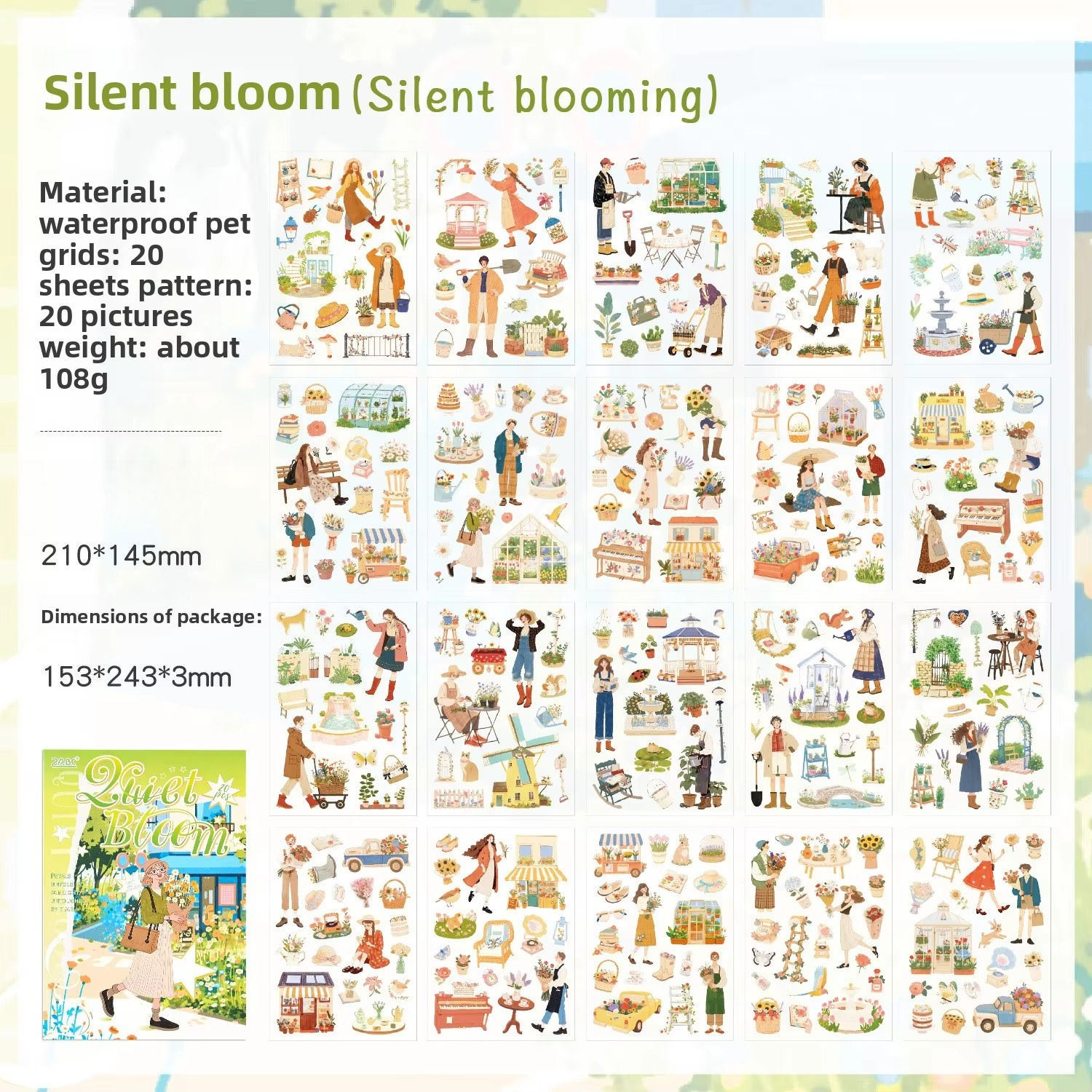 B Floración Silenciosa - Blanco