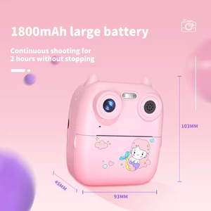 Cámara de doble lente para niños de dibujos animados bonitos de alta calidad 2,4 pantalla IPS función de impresión instantánea térmica Sensor de imagen CMOS 1 año - Product Image 3