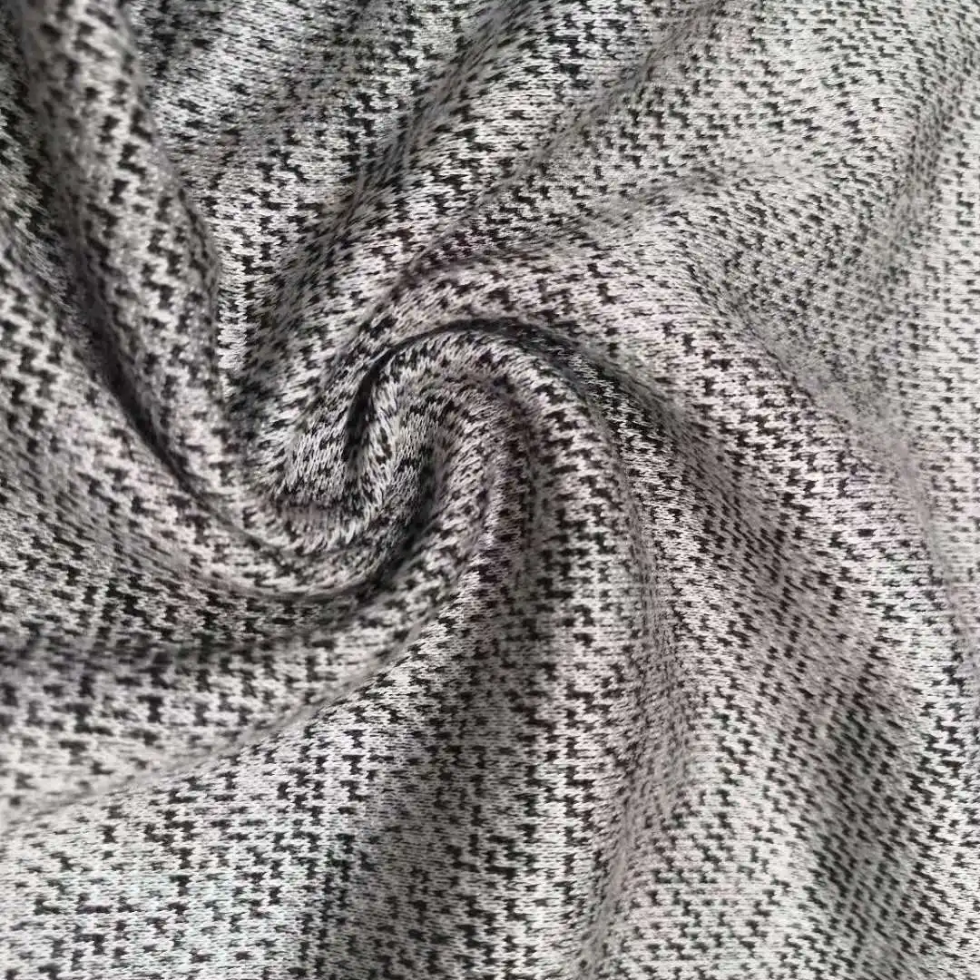 Tessuto a doppia maglia tinto in filo di Spandex di poliestere acrilico Rayon per indumento