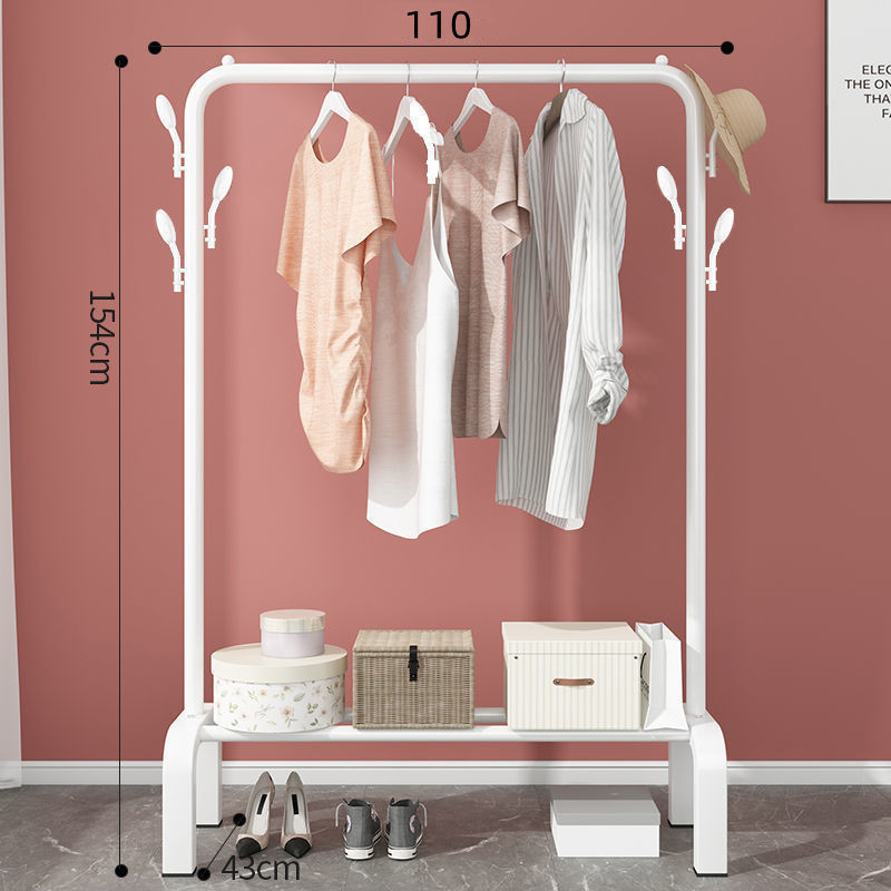 White 110cm arched coat rack