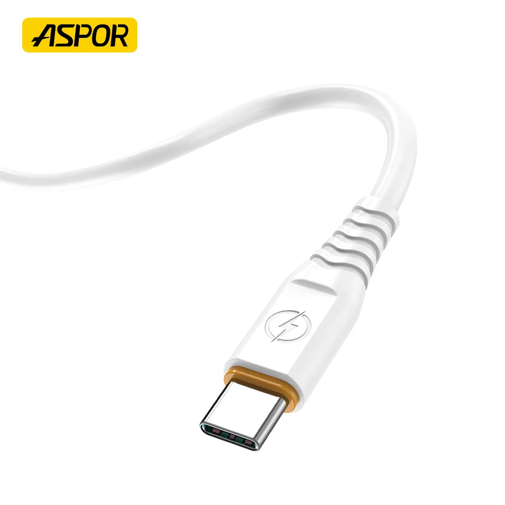 ASPOR A125 PD tipo C cavo cavo Usb accessori e parti comunemente usati 1m 2m Micro 60W 120W 6A ricarica rapida Logo 1m personalizza