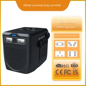 <strong>EU</strong> Standard <strong>Multi</strong>-Use <strong>Adapter</strong> Socket 100W <strong>Output</strong> Power Type-C Port Wireless Step-Down Charging <strong>Adapter</strong> for Thailand &amp; USA Travel - Product Image 3