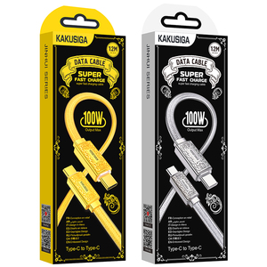 KAKU/kakusiga. KSC-801 PD100W cavo di ricarica rapida 1.2m tipo-C a tipo-C cavo dati di ricarica per linea dati di telefonia mobile - Product Image 1