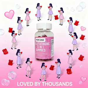 Haut aufhellung gummis für strahlenden Teint-Glutathion Vitamin C, natürliche Aufhellung unterstützung, 60 vegane zuckerfreie Gummis - Product Image 5