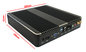 12V Intel I3 i5 i7 i9 Windows Embedded Fanless Din Rail Caja de control industrial Mini Todo en una computadora industrial PC industrial - Product Image 3