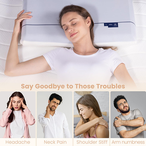 Điều trị Ergonomic ngủ điều chỉnh đường viền chỉnh hình bộ nhớ bọt gối - Product Image 6