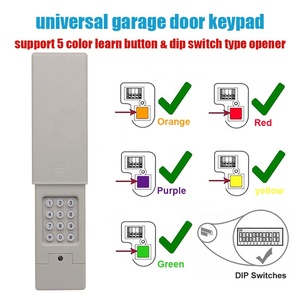 Universal Garage Door Keypad Wireless <strong>Keyless</strong> <strong>Entry</strong> Keypad Garage Door Opener Has Learn Button or DIP Switch Control 2 Doors - Product Image 2