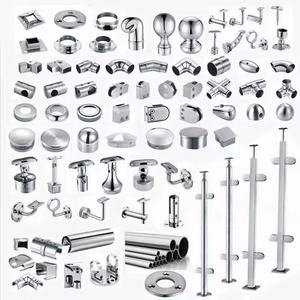 Mới SS 304 316 thép không gỉ phụ kiện kính lan can kẹp ban công kính lan can kẹp kẹp lan can phụ kiện - Product Image 1