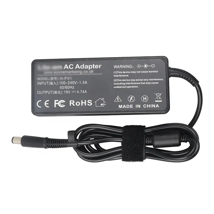 Cargador de ordenador portátil de 65W y 90W, cargador de batería externo para HP AC, adaptador de ordenador portátil