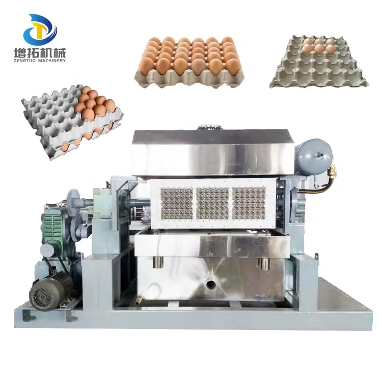 שימוש בחווה אוטומטית לחלוטין נייר עיסת מגש ביצים מכונת דפוס מחיר נייר מכונה להכנת מגש ביצים קטן