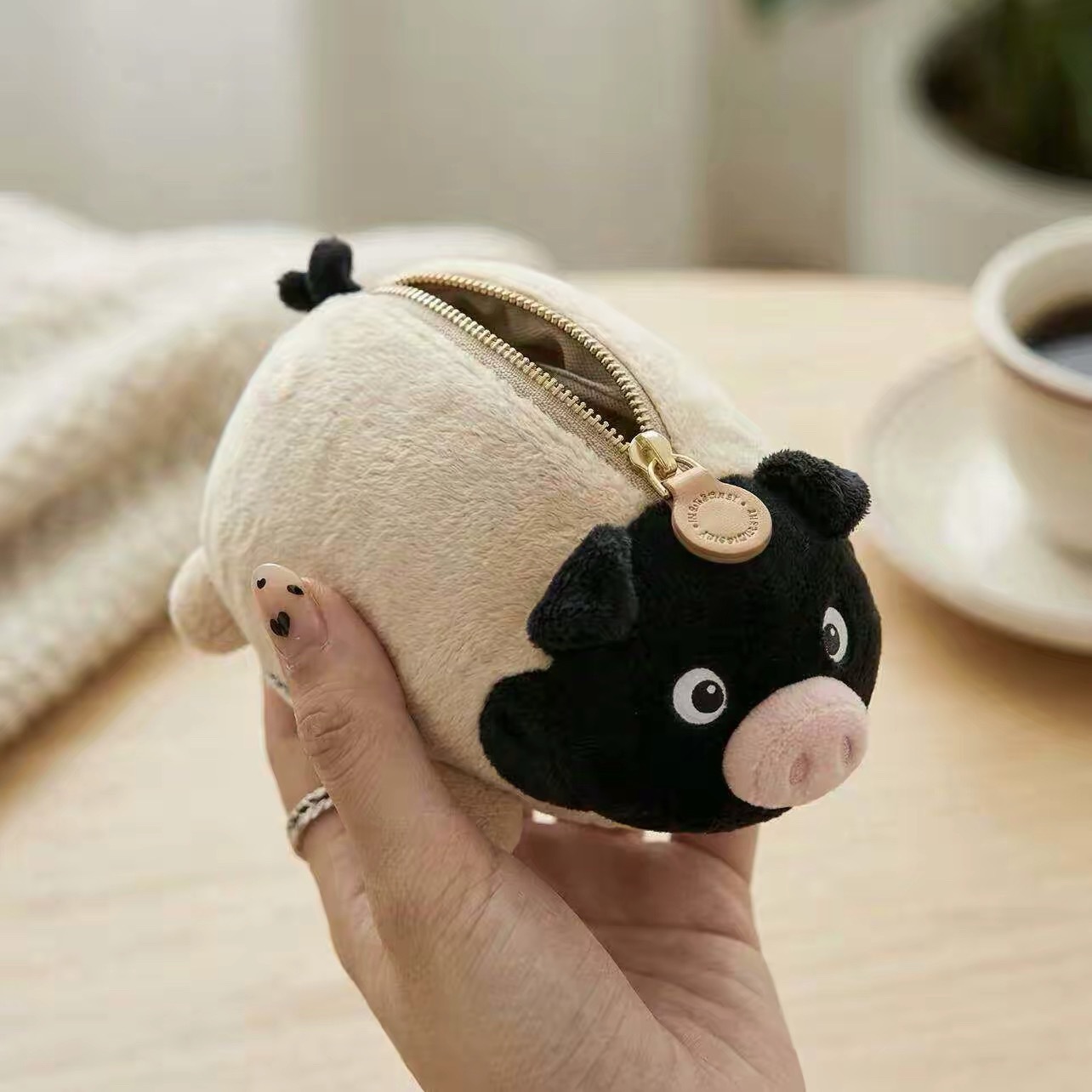 Étui pour écouteurs en forme de cochon