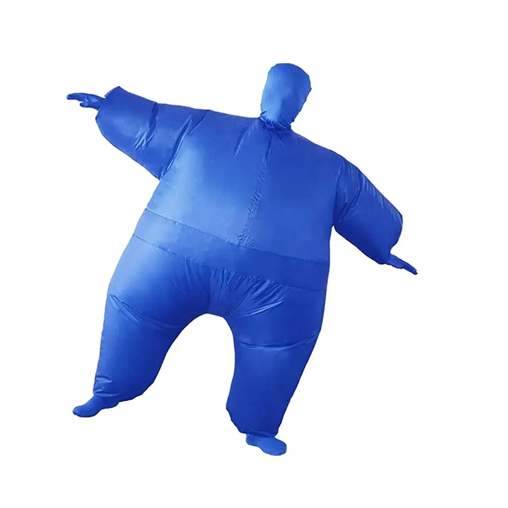 Traje inflable de cuerpo completo, traje de grasa divertido, Blueberry, soplado por aire, envío directo