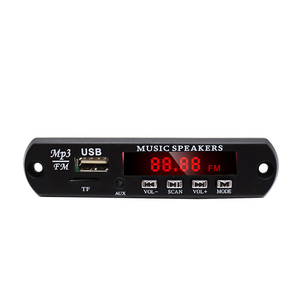 免提12V MP3解码器板遥控播放器调频辅助tf卡Usb 2.0标清模块 - Product Image 1