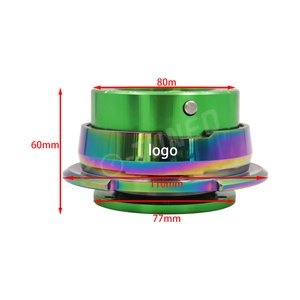 JDM yeni yüksek performanslı top kilit direksiyon NR * Logo yarış modifiye Styling ile hızlı yayın evrensel - Product Image 3