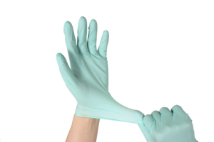 DAYU Good Quality Disposable Green Powder Free <strong>Examination</strong> Medical Nitrile <strong>Gloves</strong> for Work - Product Image 4