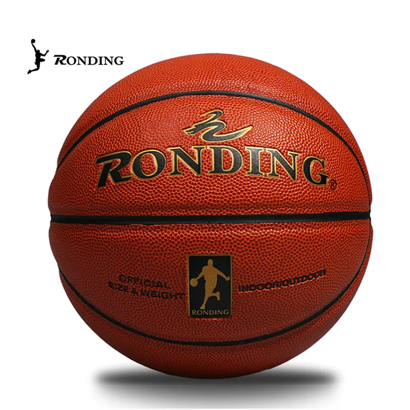 Ronding PU basketball official size 7 basketball training/game custom pvc/pu basketball ball with rubber bladder welcome OEM