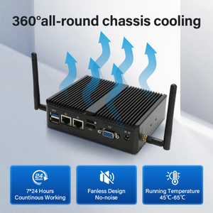 超SSDファイアウォール組み込み産業用Fanless Win Linux 7 10 11ミニPCコンピュータミニPC Intel Core J1900 N100 I3 I5 I7ミニPC - Product Image 4