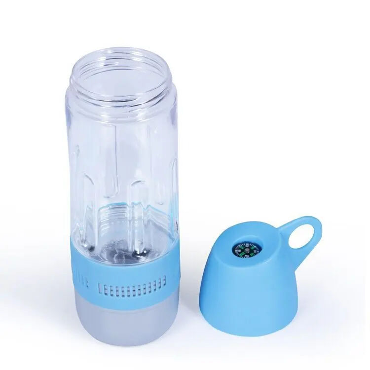 Neues Design Trend produkt Sport Outdoor Running Race Tragbare Wasser flasche mit Tasse mit kleinem Mini-Lautsprecher für Musik-Player