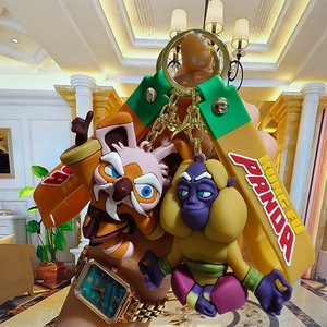 Bán Buôn Nhỏ PVC Móc Khóa Mới Phim Hoạt Hình Phim Hoạt Hình Kung Fu Gấu Trúc Mặt Dây Chuyền Dễ Thương Vài Của Túi Và Keo Búp Bê Keychain Cho Món Quà - Product Image 3