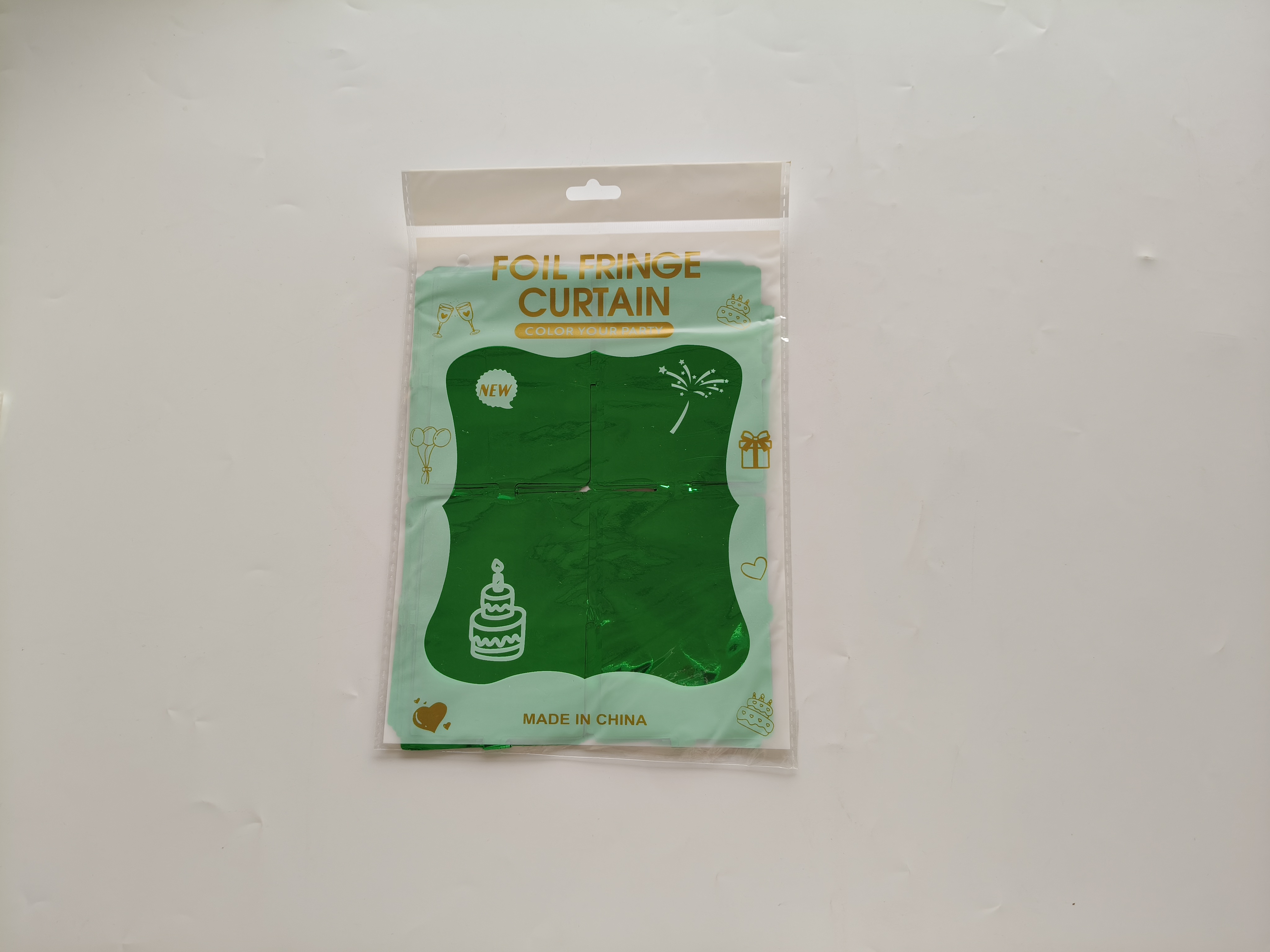 Rideau carré vert